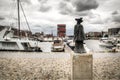 The port of Antwerp with the MAS museum Royalty Free Stock Photo